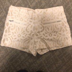 Rachel Roy cream/white lace shorts